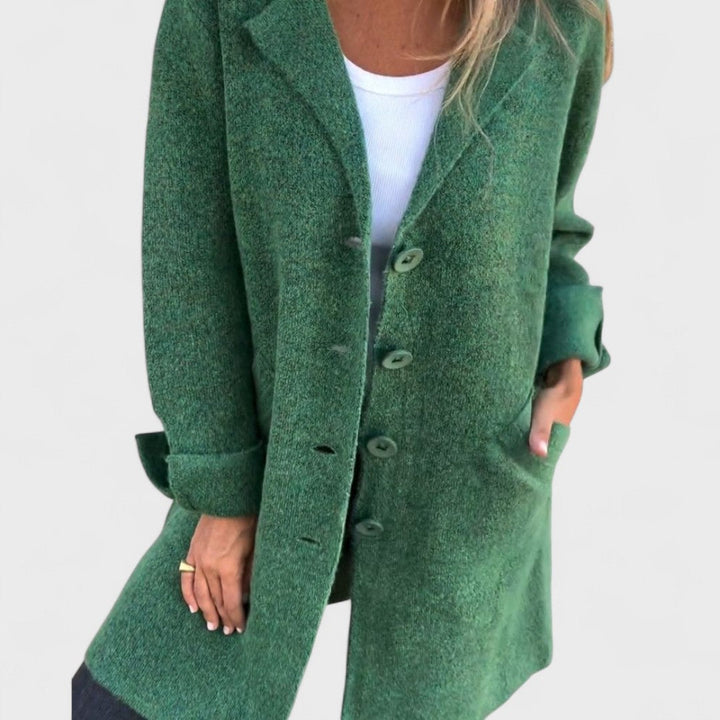 Olivia – Casual Long Lapel Coat