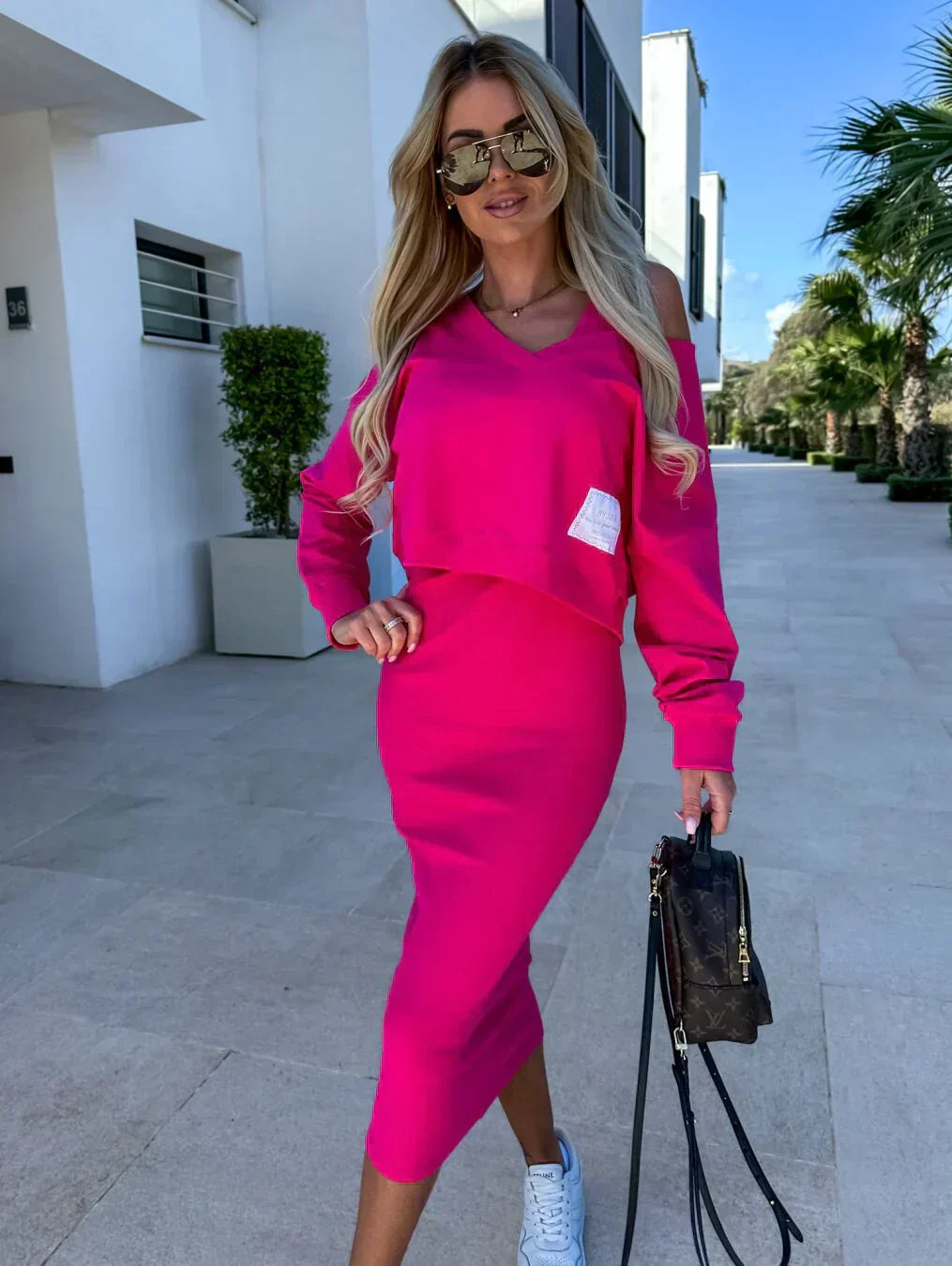 LARA | Zestaw sukienki i bluzy