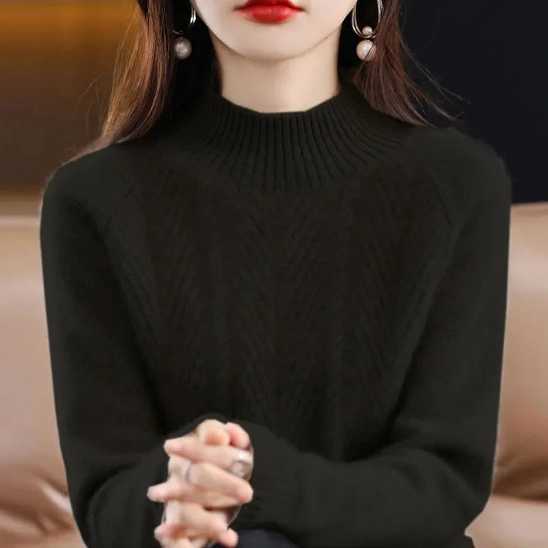 Isolde | Cashmere Textured Knit Sweater