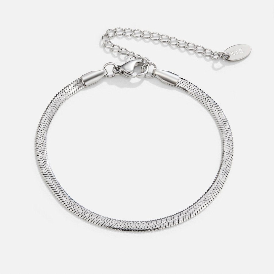 Sarya Snake Chain Silberarmband